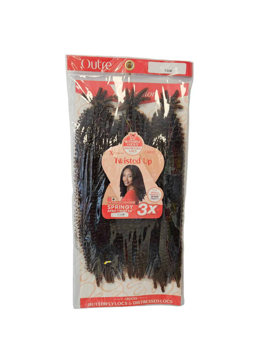 Outre Butterfly Locs &Distressed Locs Twisted UP