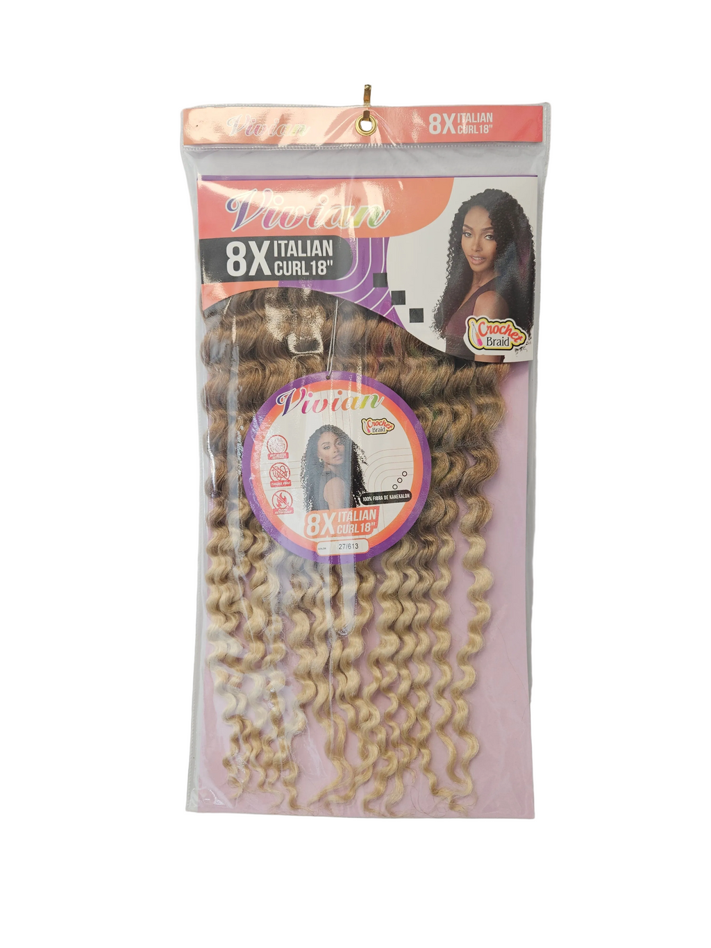 Vivian 8x Italian Curl 18"