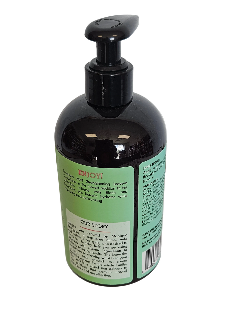 MLELLE ROSEMARY MINT Blend STRENGTHENING LEAVE-INCODITIONER.
