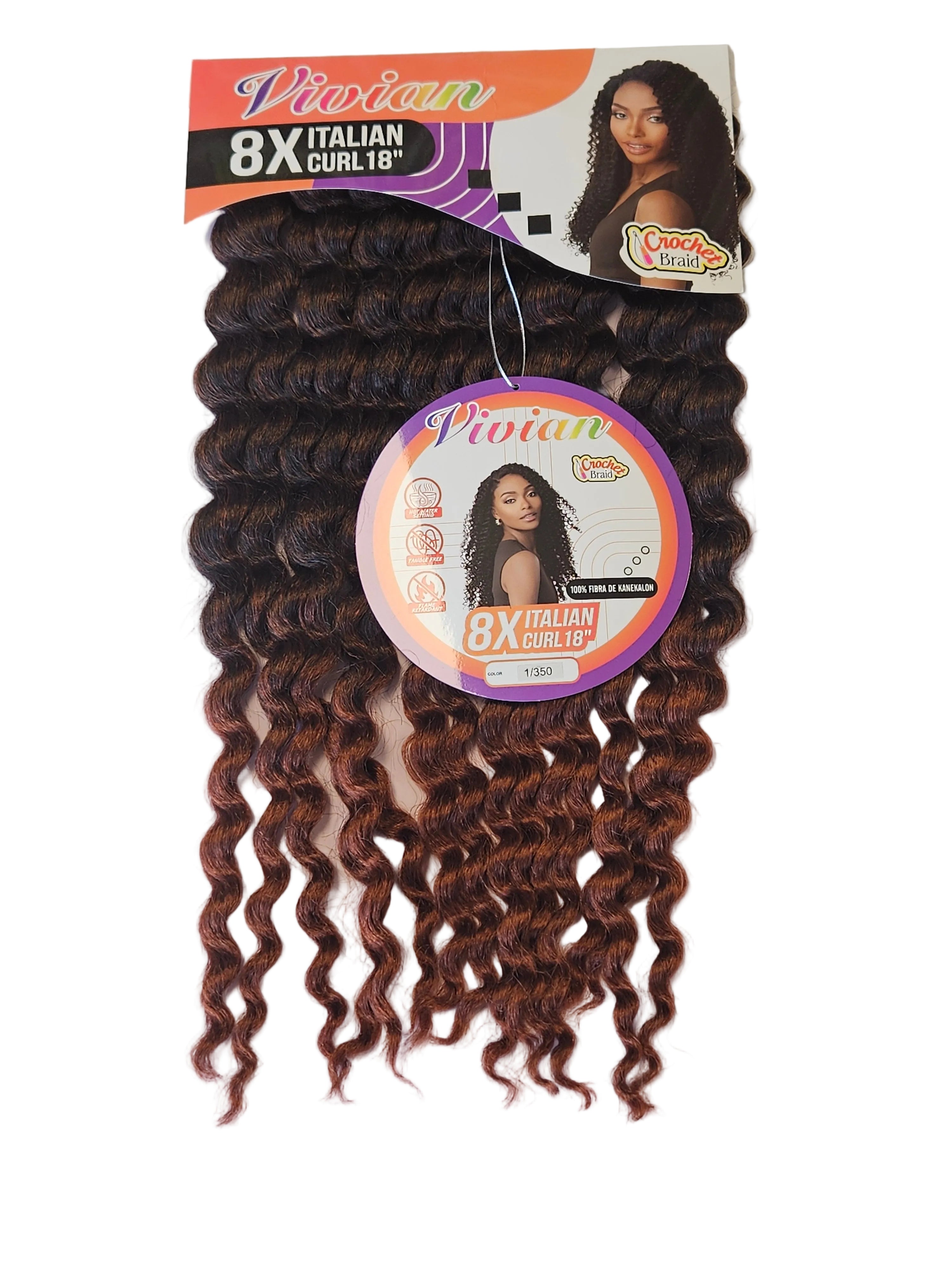 Vivian 8x Italian Curl 18"