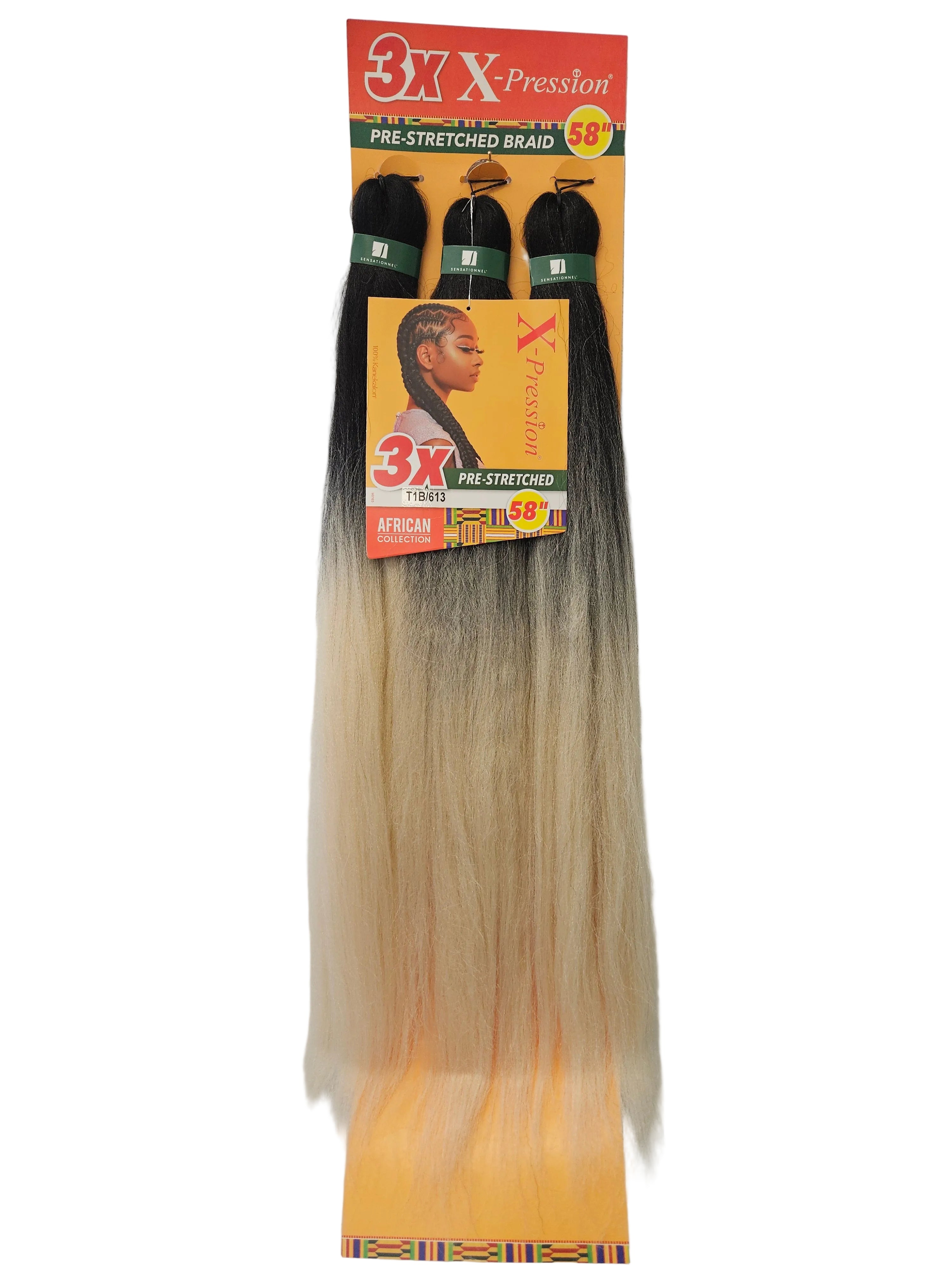 3X X-pression Pre-Stretched Braid 58''