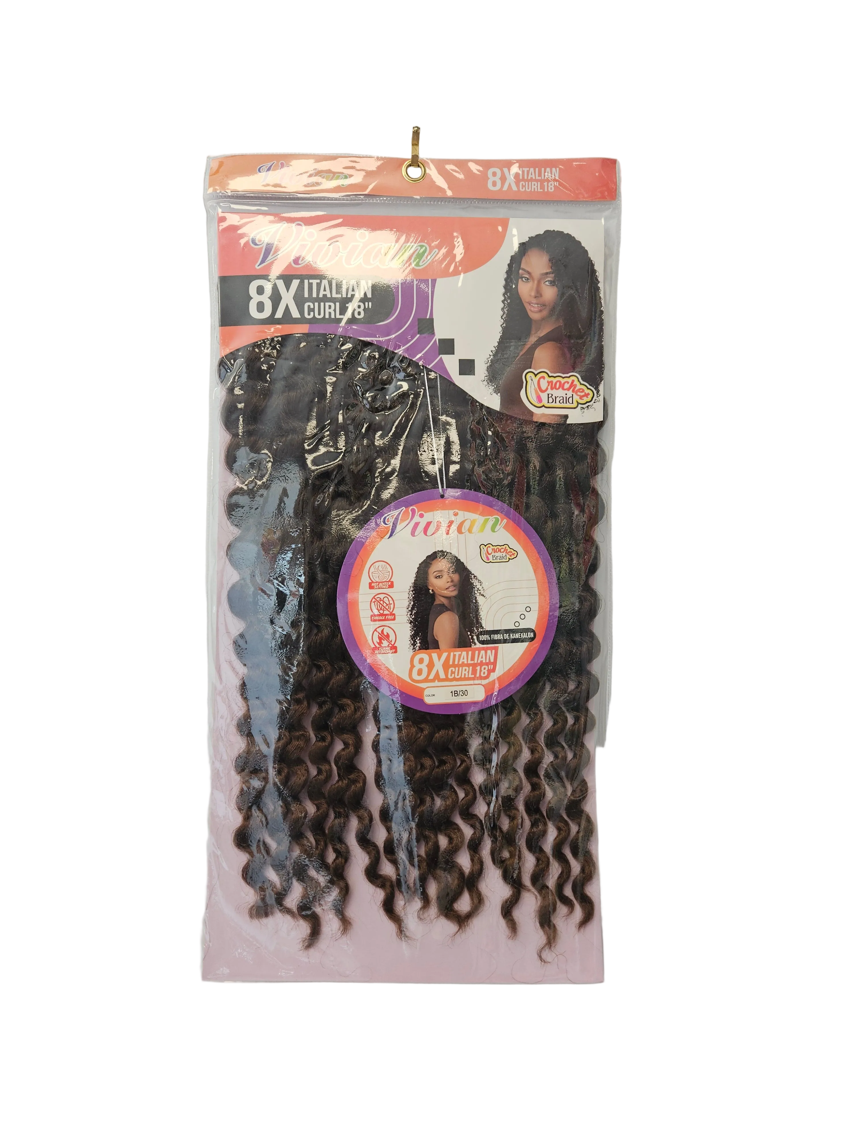 Vivian 8x Italian Curl 18"
