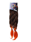 Supreme Hair Super X TZ Braid - 2 Bundles (48")Color T1b/orange coppe