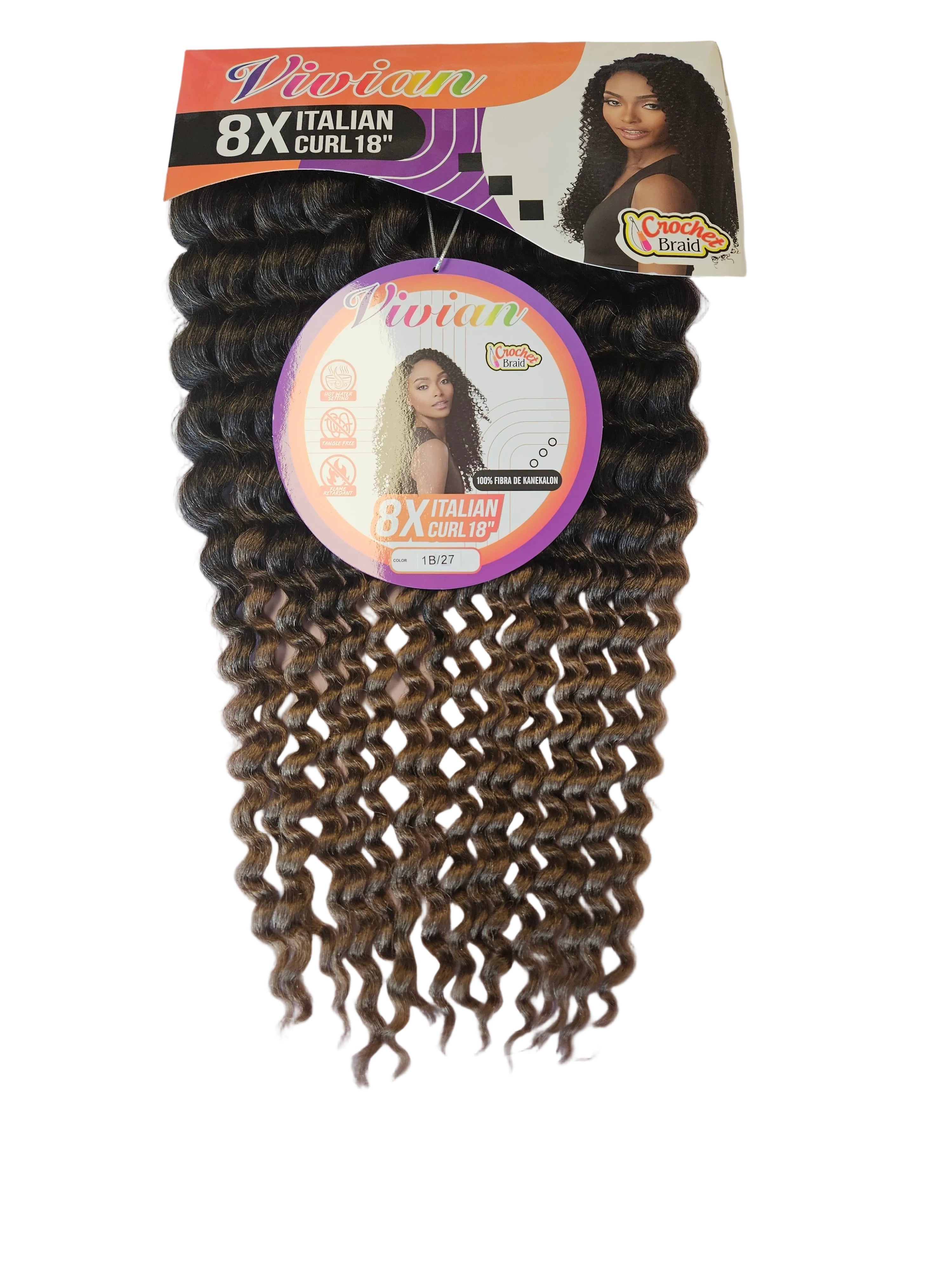 Vivian 8x Italian Curl 18"