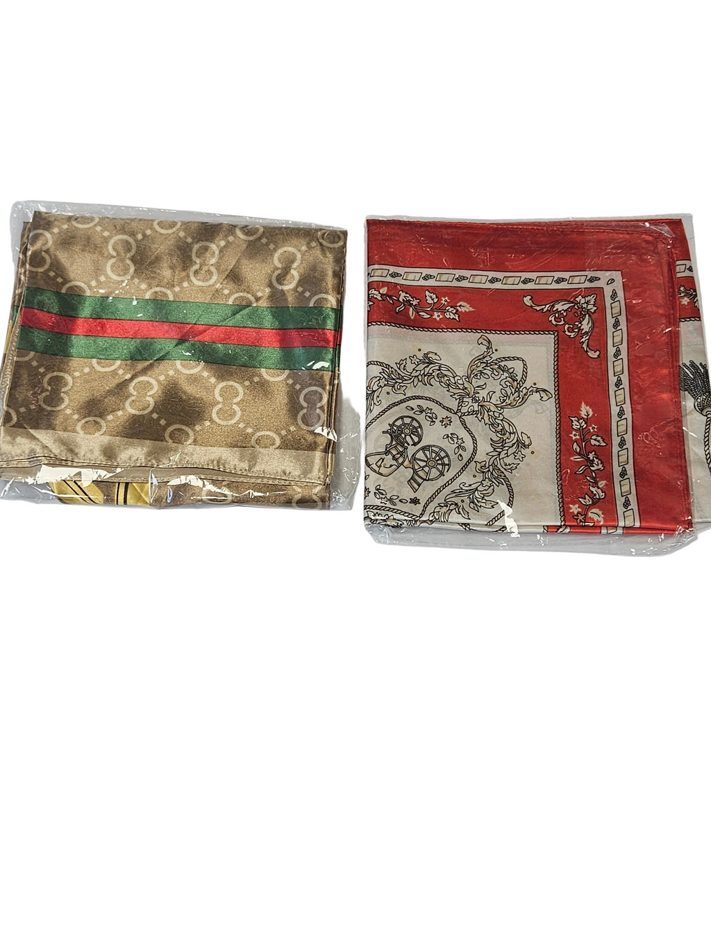 Premium Satin Hair Wrap Scarf & Edge Band 2 piece In One Pack 27.5"