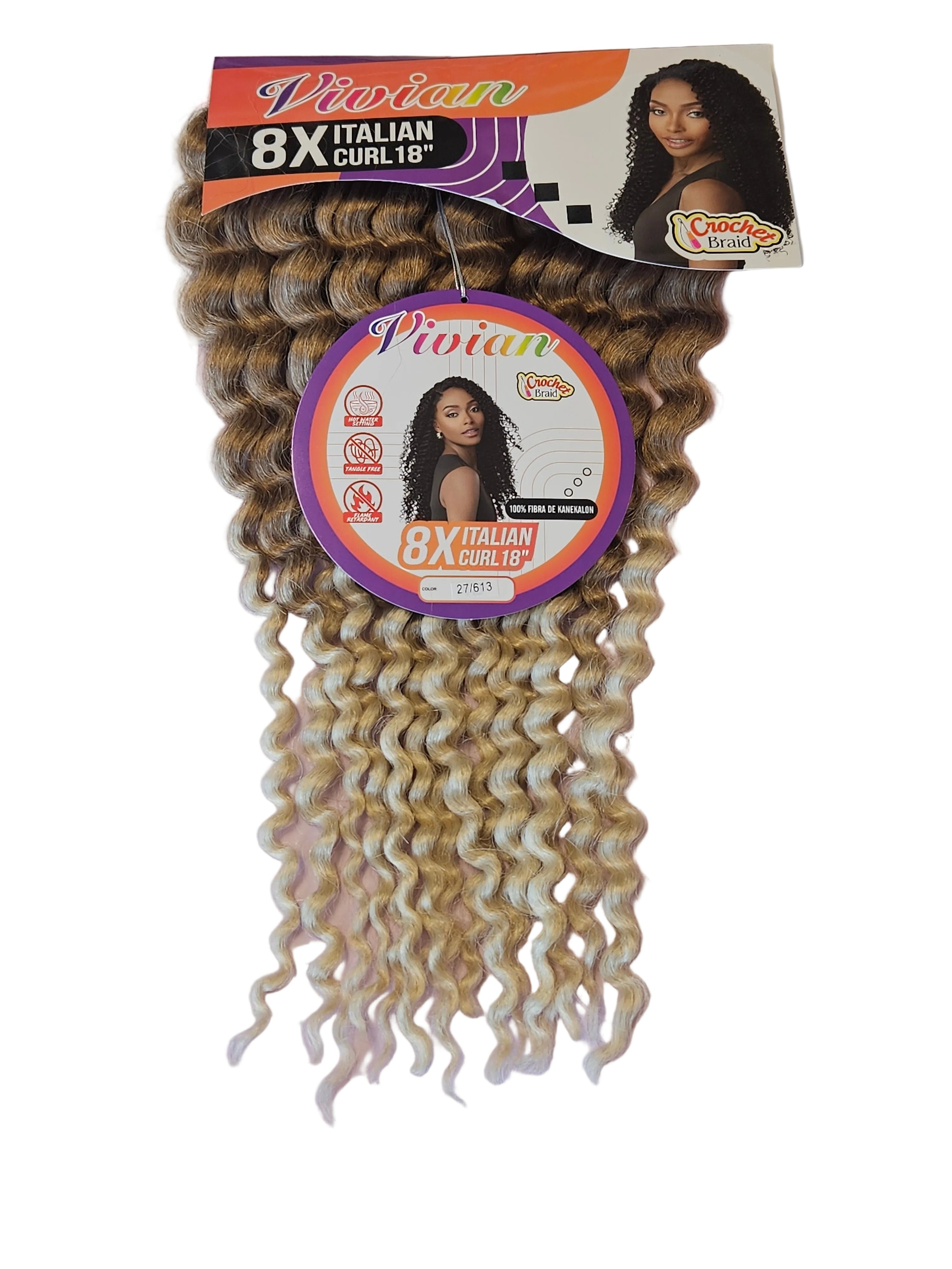 Vivian 8x Italian Curl 18"
