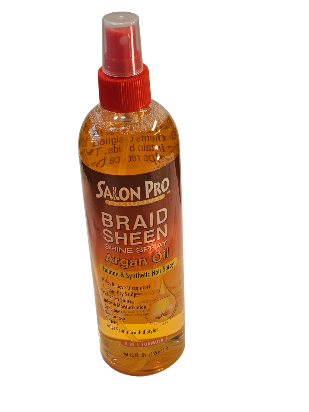 SALON PRO: Braid Sheen Spray Argan Oil,Human & Synthetic Hair Spray