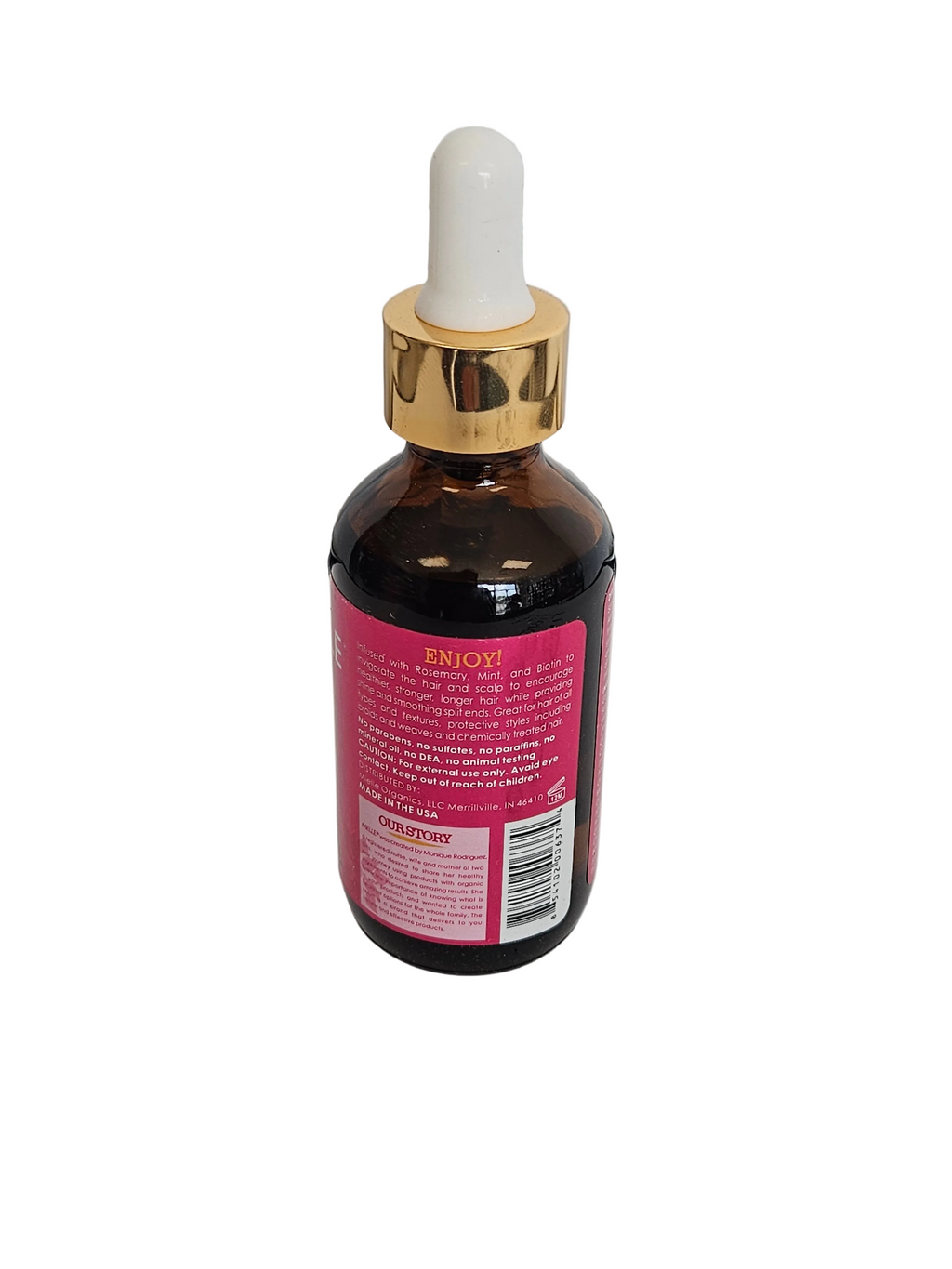 MIELLE POMEGRANATE &HONEY ROSEMARY MINT SCALP& HAIR STRENGTHENING OIL.