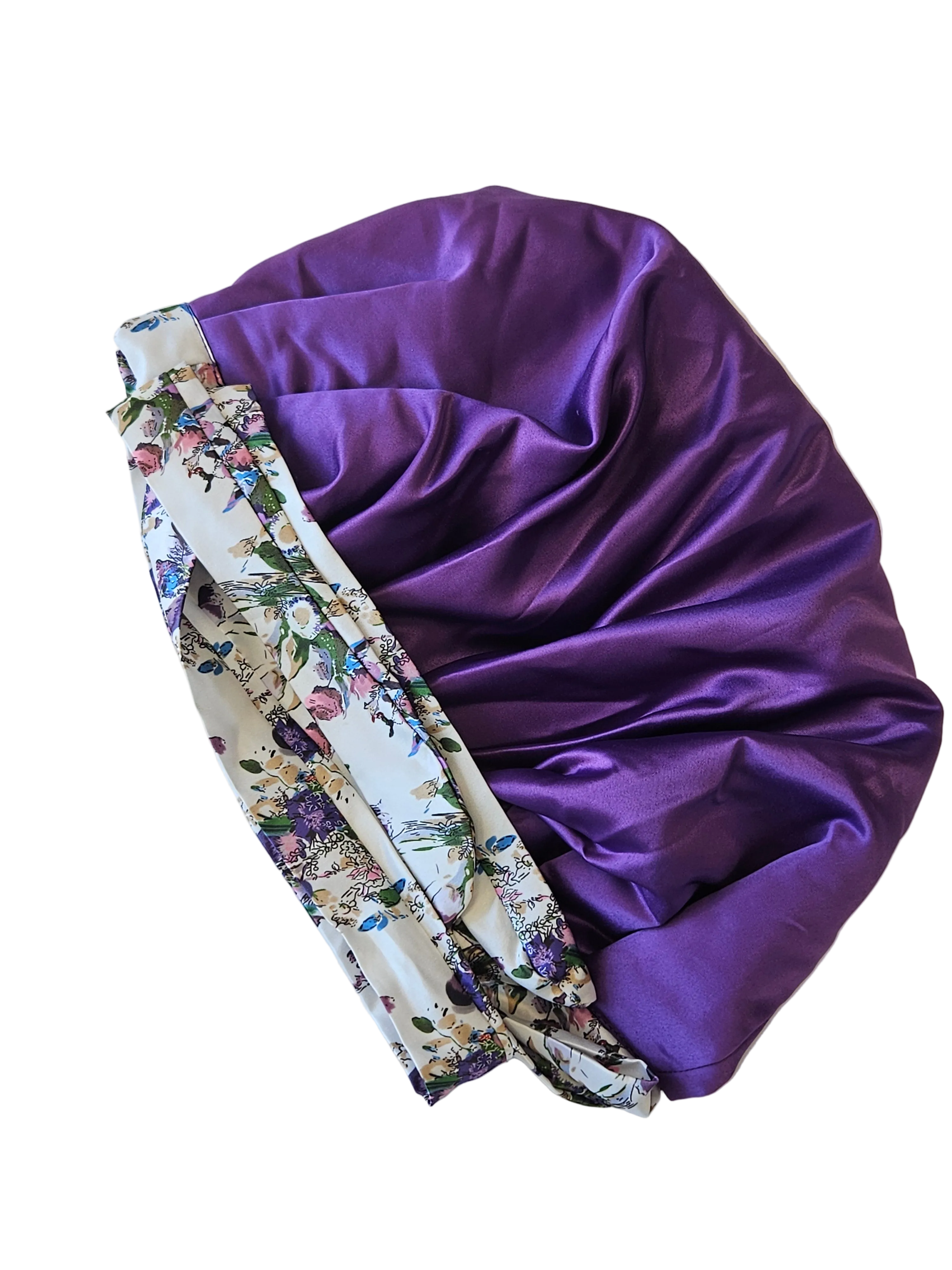 Premium Double-Layer Satin Hair Bonnet for Sleeping Large Size.
