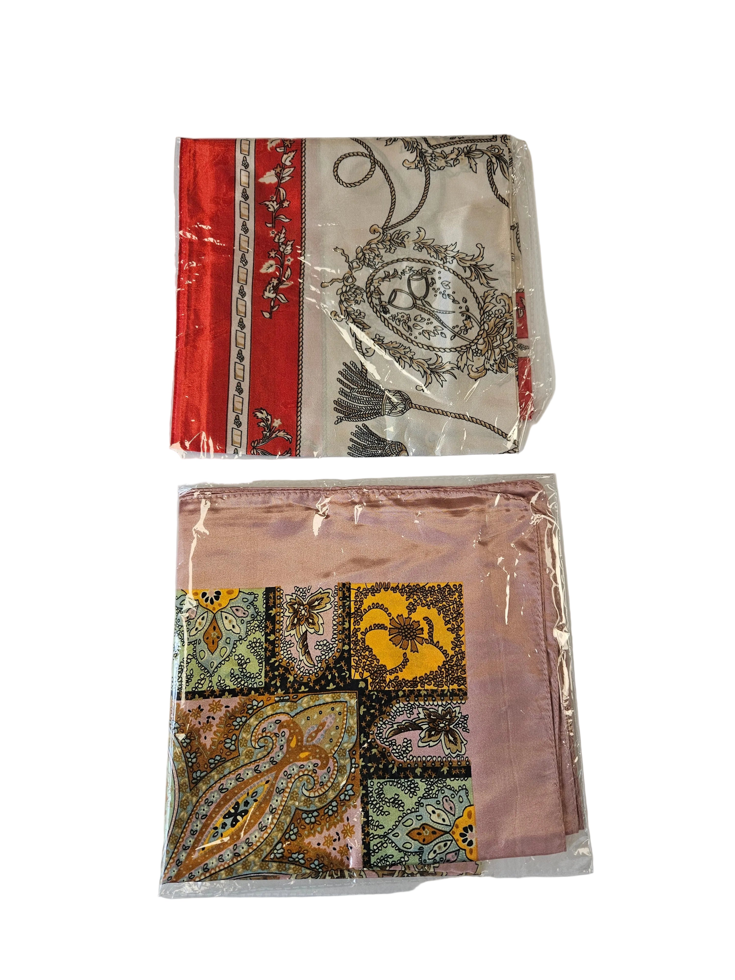 Premium Satin Hair Wrap Scarf & Edge Band 2 piece In One Pack 27.5"