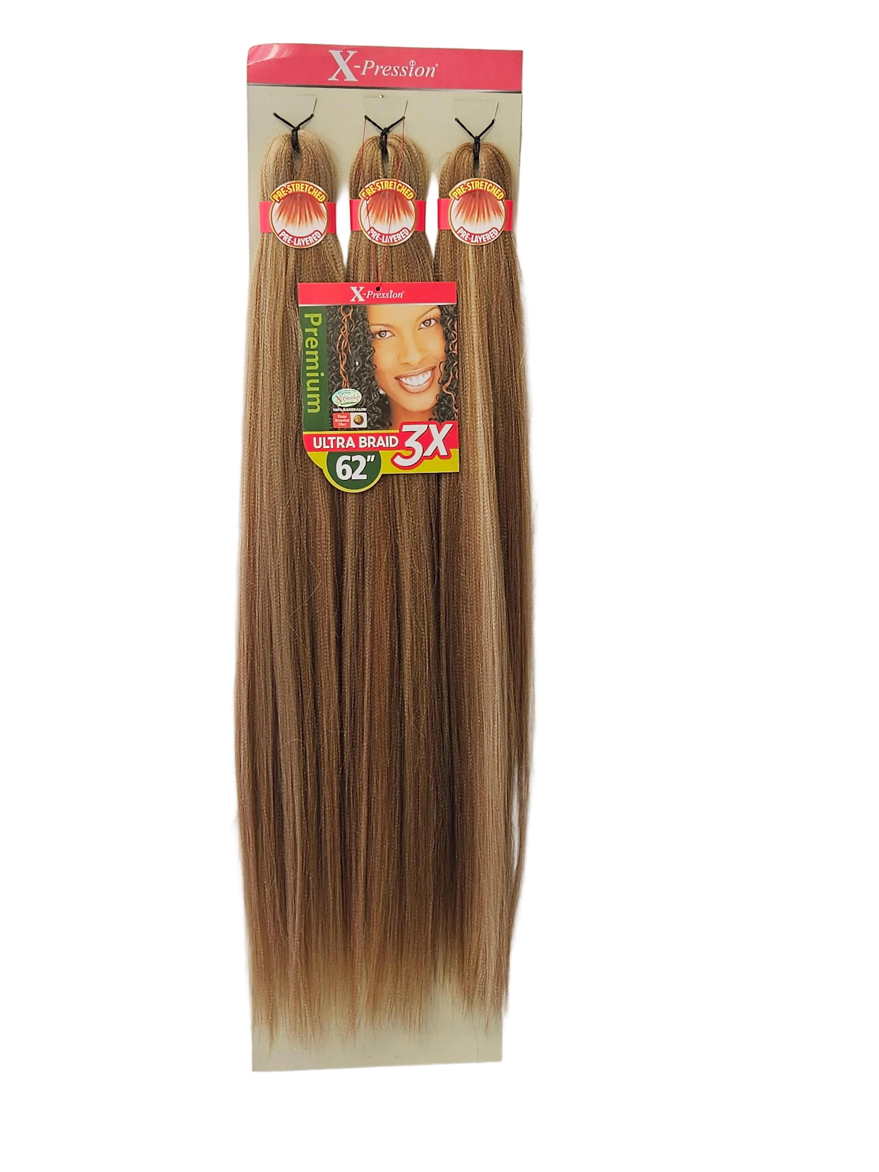 Outre Braid: X-pression Kanekalon 3X Pre Stretched Ultra Braids 72''
