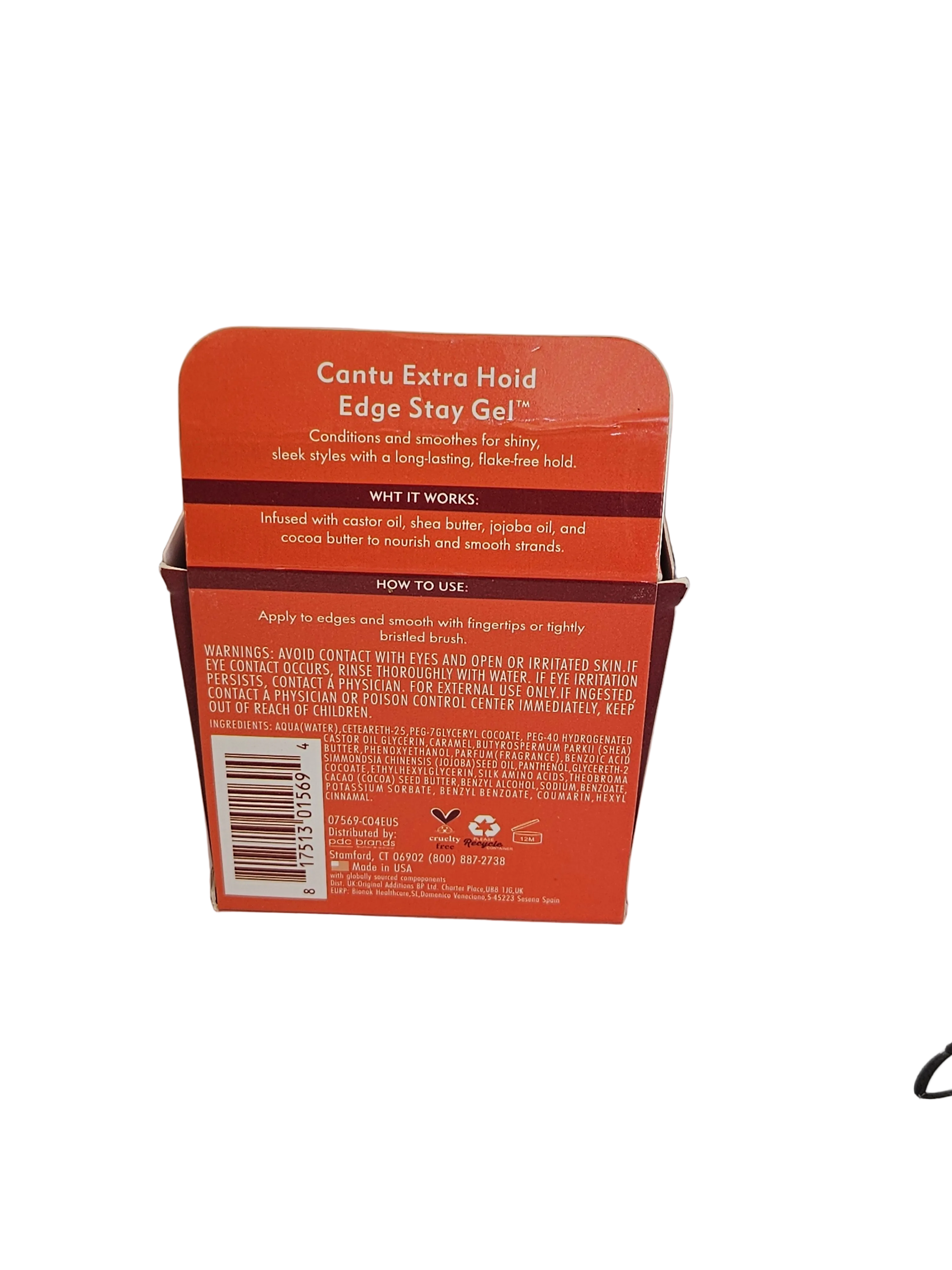CANTU SHEA BUTTER EXTA HOLD EDGE STAY GEL.