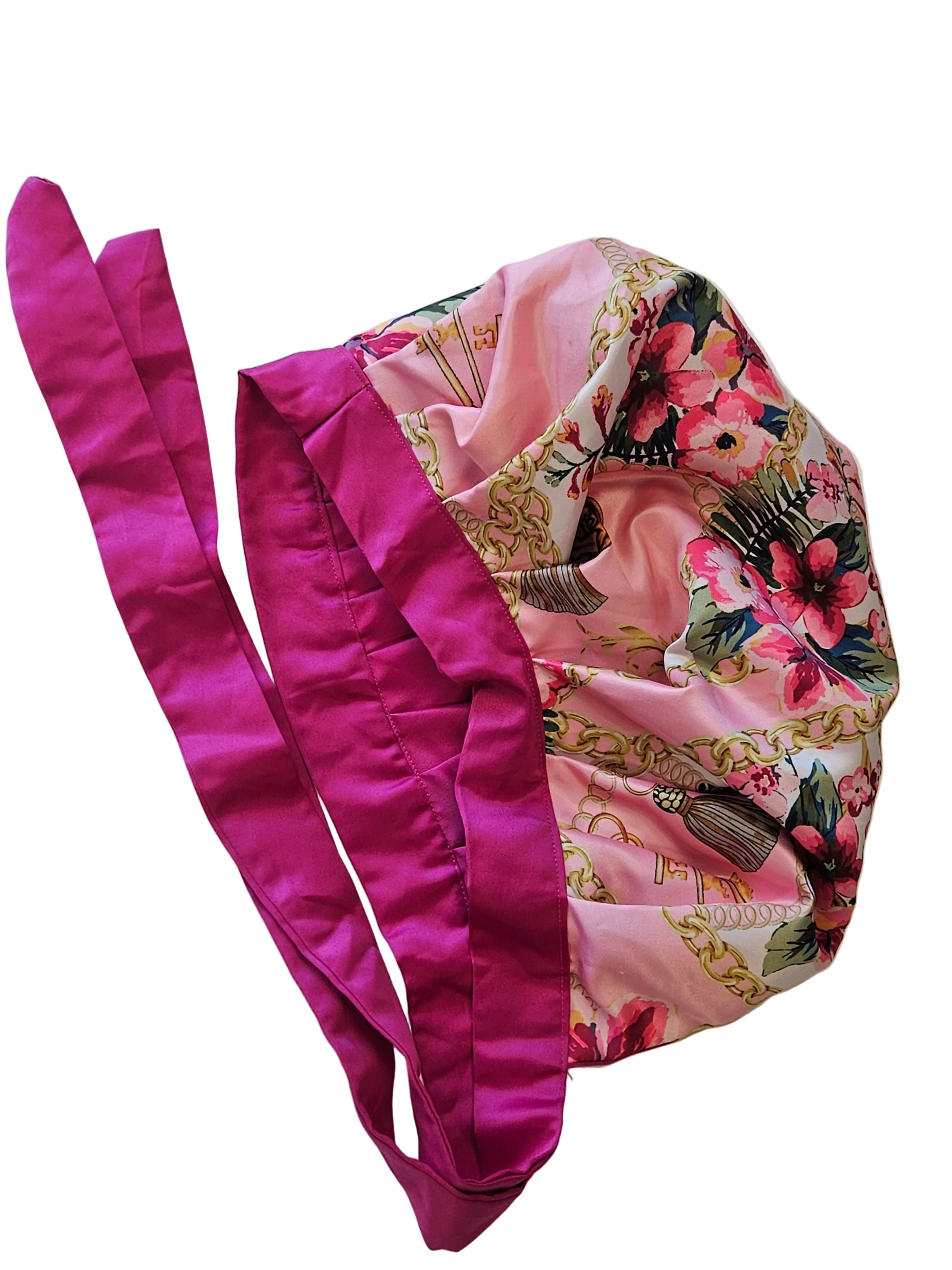Premium Double-Layer Satin Hair Bonnet for Sleeping Large Size.