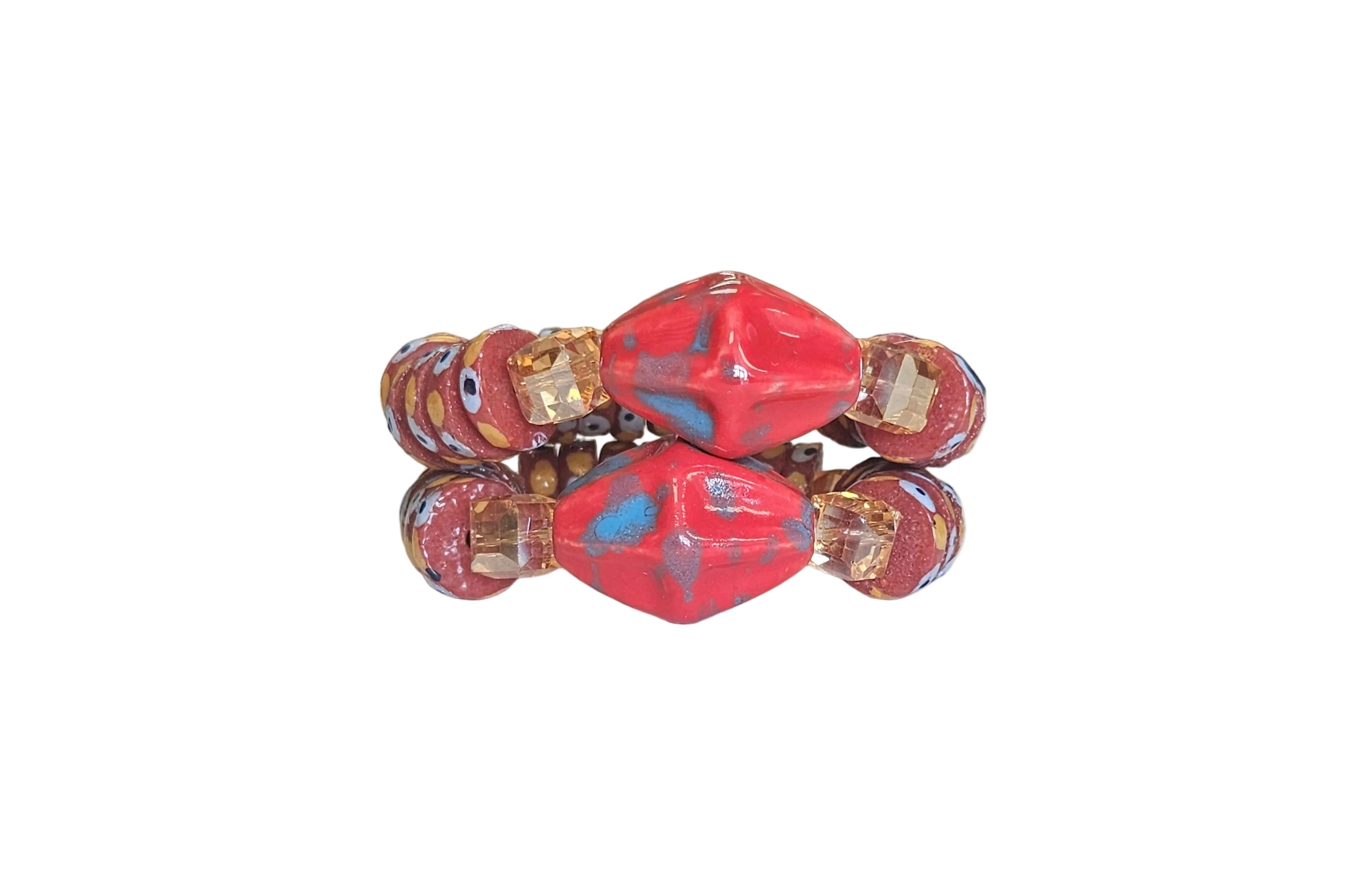 Handmade African beads[Two piece]