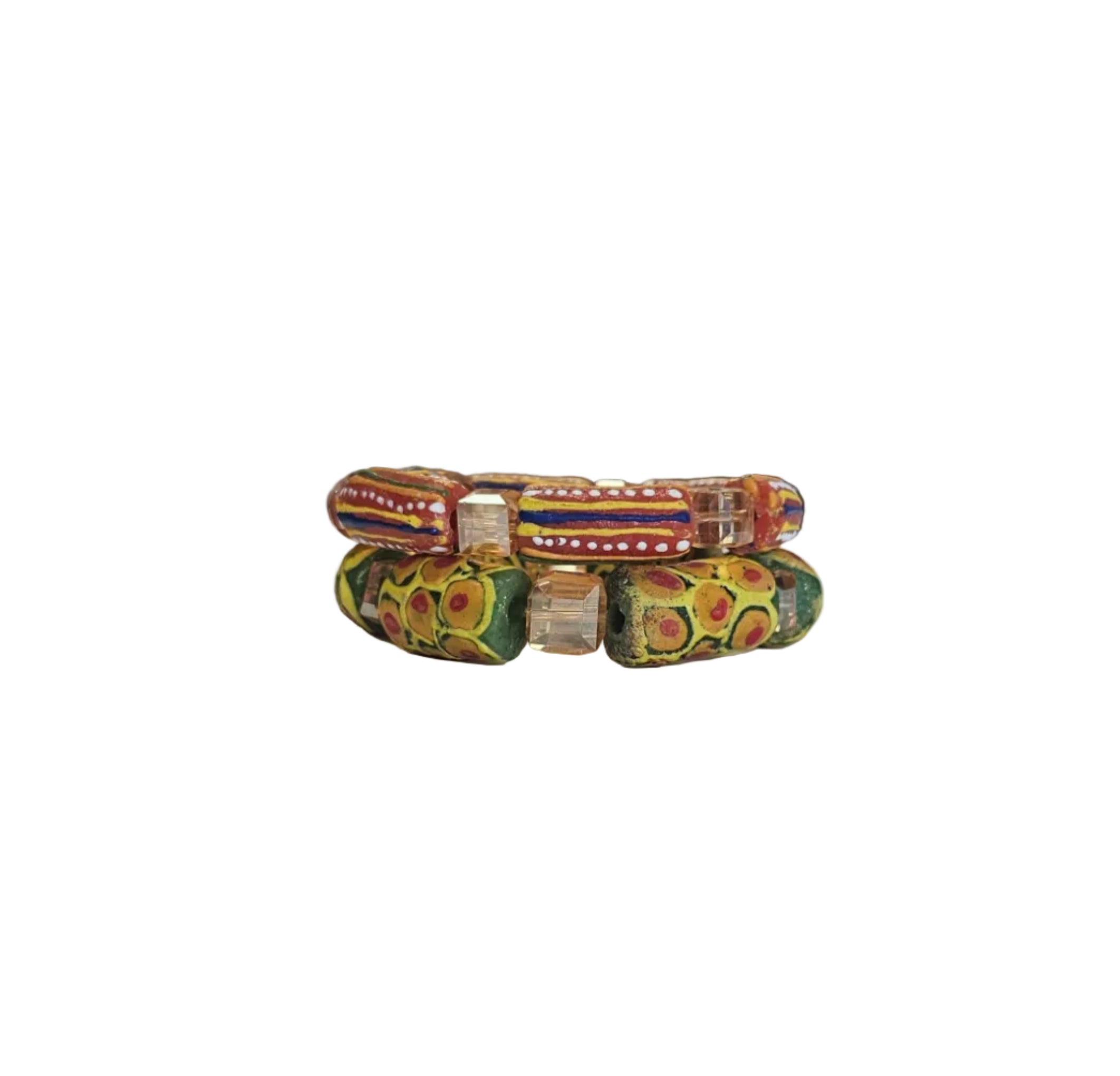 Handmade African beads[Two piece]
