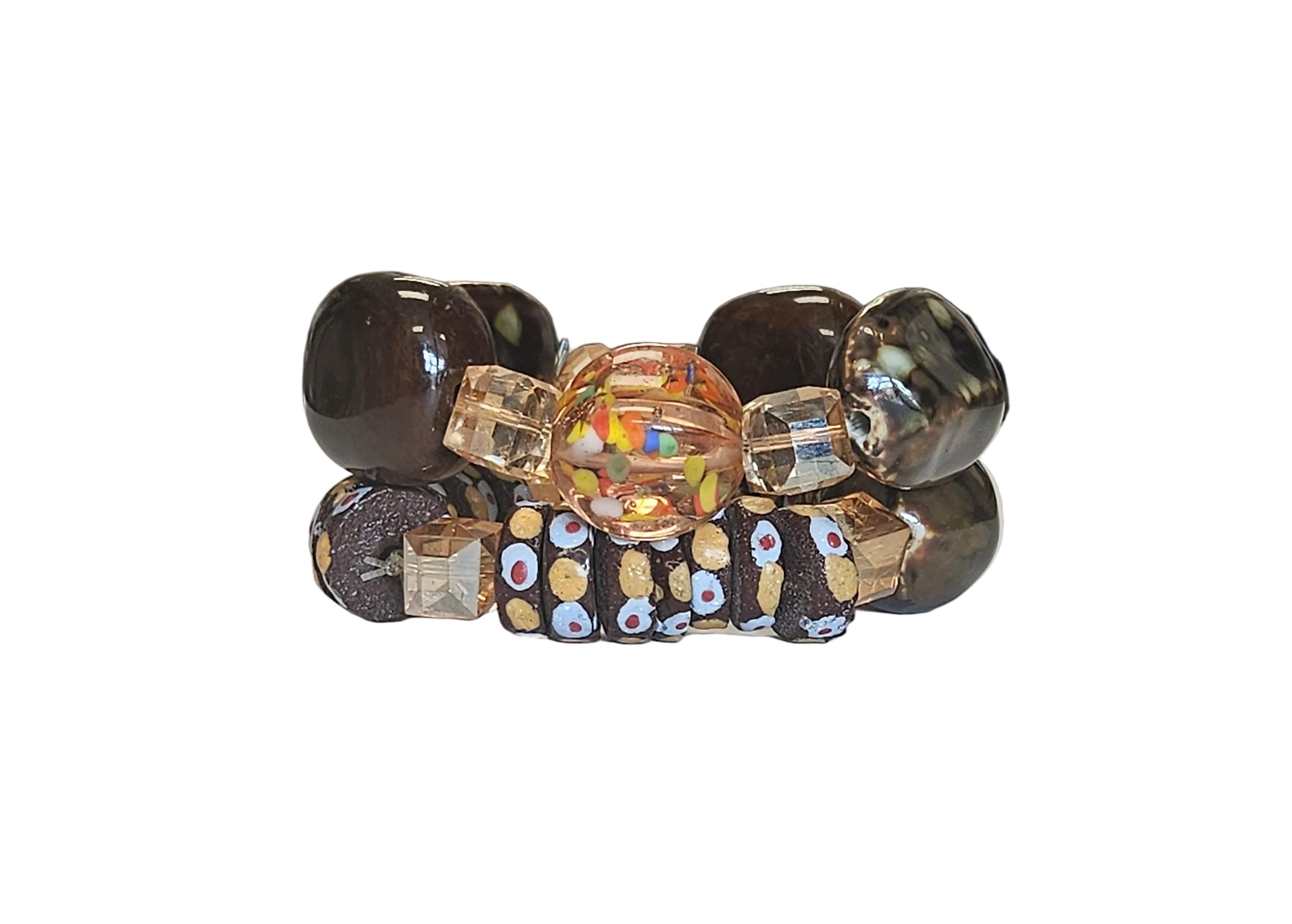 Handmade African beads[Two piece]