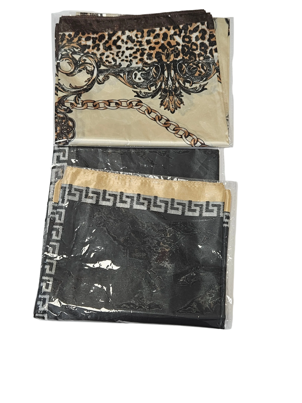 Premium Satin Hair Wrap Scarf & Edge Band 2 piece In One Pack 27.5"