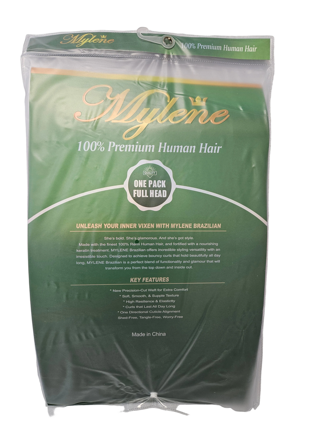 MYIENE 100% Premium Human Hair One Pack Full Head