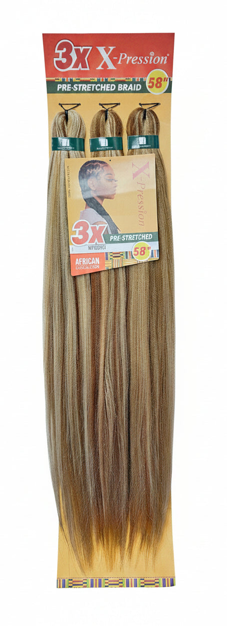 3X X-pression Pre-Stretched Braid 58''