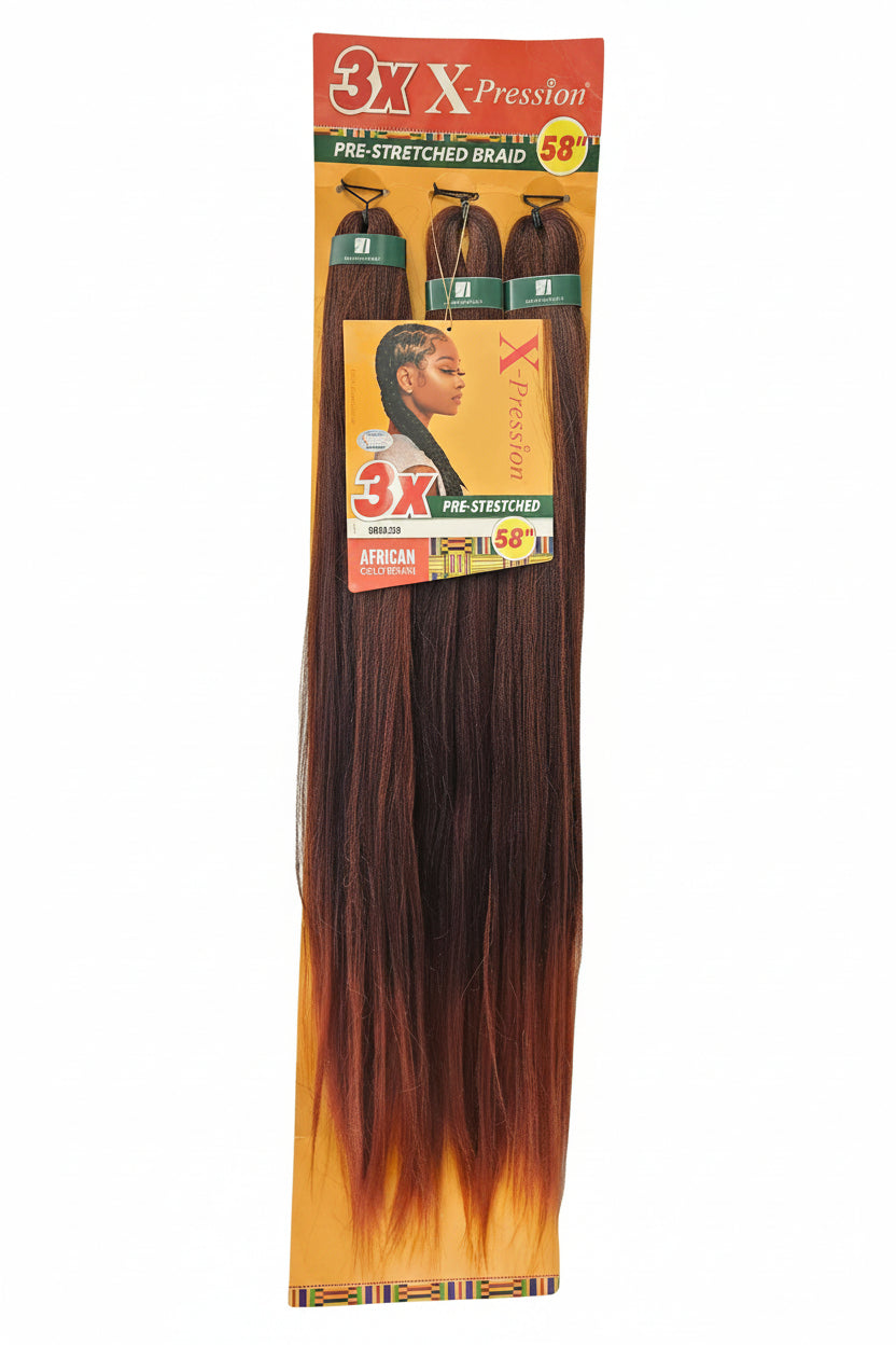 3X X-pression Pre-Stretched Braid 58''