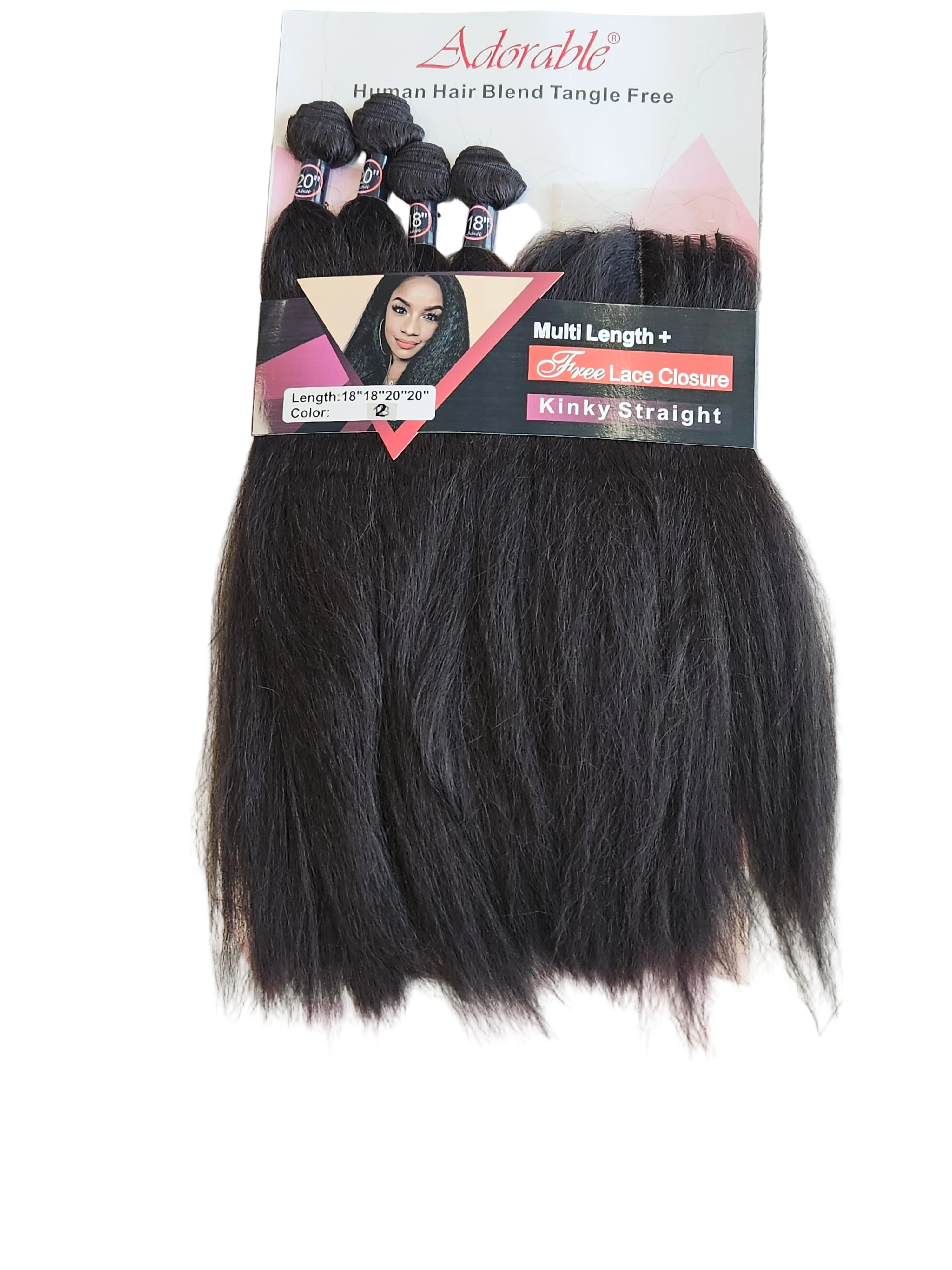 Adorable Human Hair Blend Tangle Free